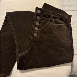NWOT Cabi button fly corduroy